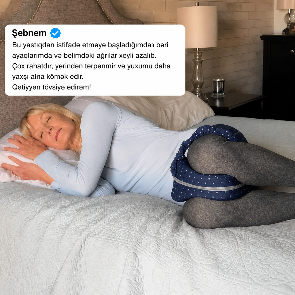 Belvia™ – Bel və Diz Dəstəkləyici Ortopedik Yastıq